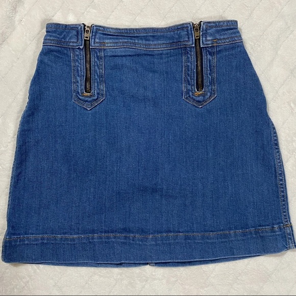 Pilcro and the Letterpress Denim Skirt - Picture 2 of 3